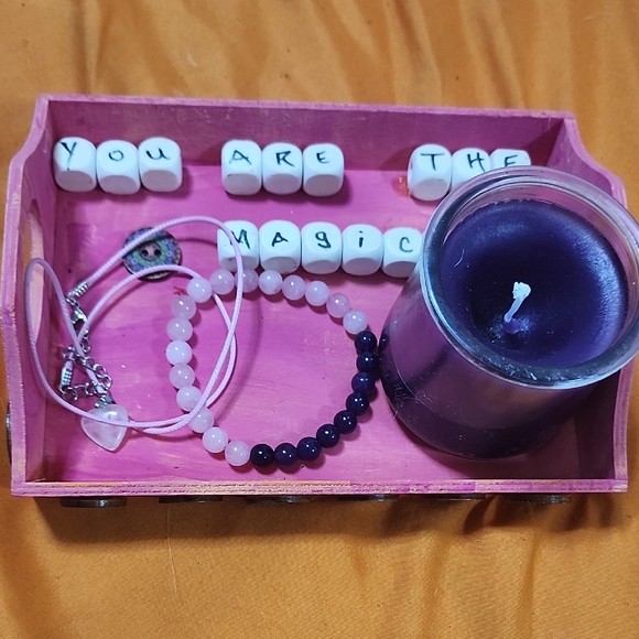 Handcrafted Sunset Magic Embrace Tray - Picture 1 of 9